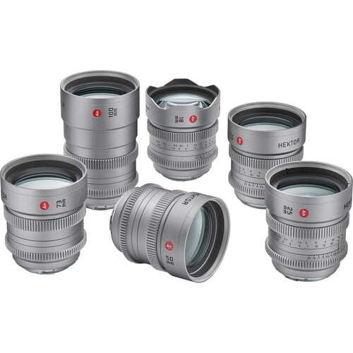 Leitz Cine HEKTOR T2.1 6-Lens Set (Sony E, Meter & Feet)