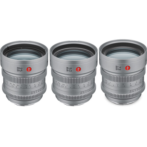 Leitz Cine HEKTOR T2.1 3-Lens Set (Sony E, Meter & Feet)