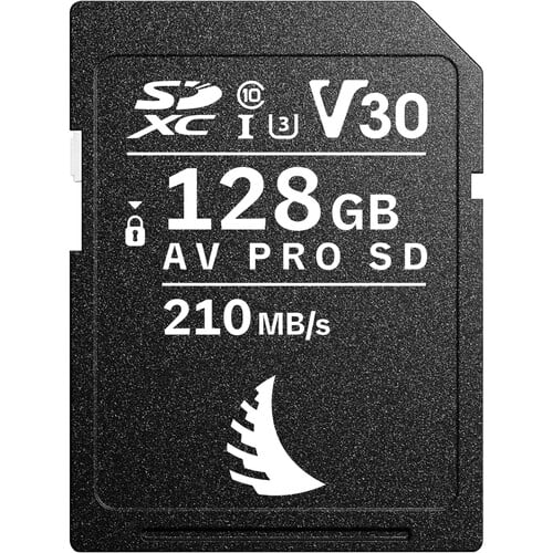 Angelbird AV PRO SD V30 MK2 128 GB (Read:210 MB/s, Write:75 MB/s)