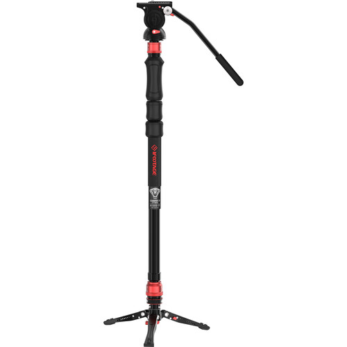 iFootage Cobra 3 Strike Aluminum Monopod with Low Profile Minipod Base and K5S Fluid Head