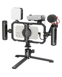 SmallRig All-in-One Video Kit For Smartphone Creators with Audio and Lighting System Full Quick Pro Edition