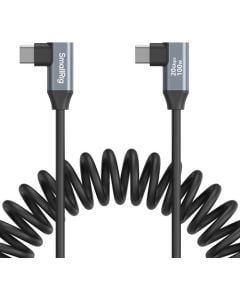 SmallRig USB-C (Straight/Angled) To USB-C (Angled) Coiled Data Cable 4793