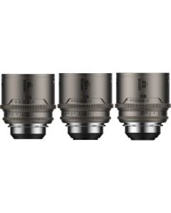 DZOFilm Arcana Anamorphic Prime 3-Lens Kit (PL Mount, Titanium, Meter)