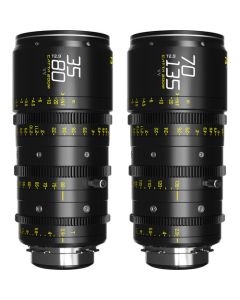 DZOFilm CATTA Ace FF 35-80 & 70-135mm T2.9 Zoom Lens Bundle (Black)