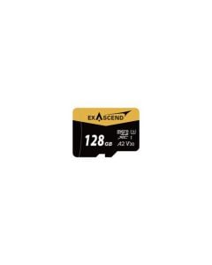 Exascend Catalyst MicroSD Card with Adapter 128GB, UHS-I / V30 / U3 / Class 10, Read:175 MB/s, Write:150 MB/s