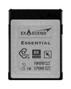Exascend Essential CFexpress Type B Card 2TB/ Read: 1800 MB/s, Write: 1700 MB/s