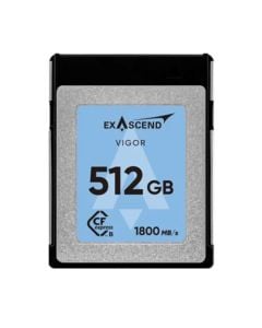 Exascend 512GB VIGOR CFexpress 2.0 Type B Memory Card(Read:1800MB/S, Write:1700MB/S)