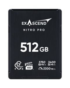 Exascend 512GB NitroPro CFexpress 4.0 Type B Memory Card , Read:3750,Write:3400