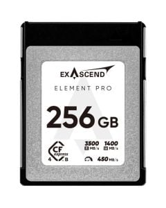 Exascend Element Pro CFexpress TypeB Card 256GB/ Read: 3500 MB/s, Write: 3100 MB/s