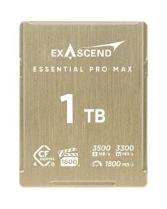 Exascend 1TB Essential Pro Max CFexpress 4.0 Type B Memory Card(Read:1750MB/S, Write:1800MB/S)