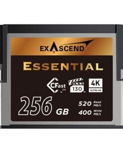 Exascend Essential CFast 2.0 Card, 256GB / Read: 550 MB/s, Write: 530 MB/s