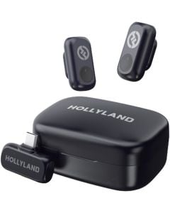 Hollyland Lark A1 Duo 2 Person Wireless Microphone System (2*TX,Type C-RX & Charging Case)