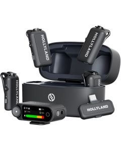 Hollyland LARK MAX 2 Combo 4-Person Wireless Microphone System (Space Gray)