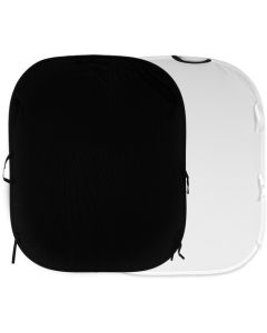 Manfrotto Collapsible Reversible Background (6 x 7', Black/White)