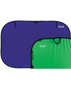 Manfrotto Chromakey Collapsible Background - 5x6' - Blue/Green