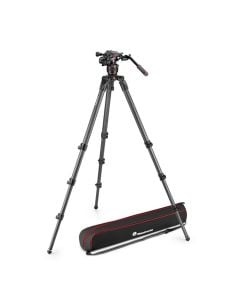 Manfrotto 608 Nitrotech Fluid Video Head & 536 Carbon Fiber Single Leg Tripod