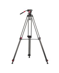 Provision Professional DV3 Carbon Video Tripod Kit with Fluid Head and Bag