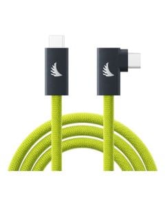 Angelbird USB-C 3.2 Solid Flex Tether Cable Right-Angle Lime 4.5m - 14.8 ft