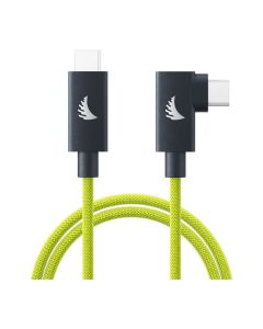 Angelbird USB-C 4.0 Solid Flex Cable Right-Angle Lime 2 m-6.6 ft