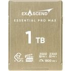 Exascend 1TB Essential Pro Max CFexpress 4.0 Type B Memory Card(Read:1750MB/S, Write:1800MB/S)