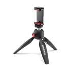 Manfrotto Pixi 2 Mini Tripod with Smartphone Clamp Black (Made in Italy)