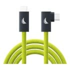 Angelbird USB-C 3.2 Solid Flex Tether Cable Right-Angle Lime 4.5m - 14.8 ft
