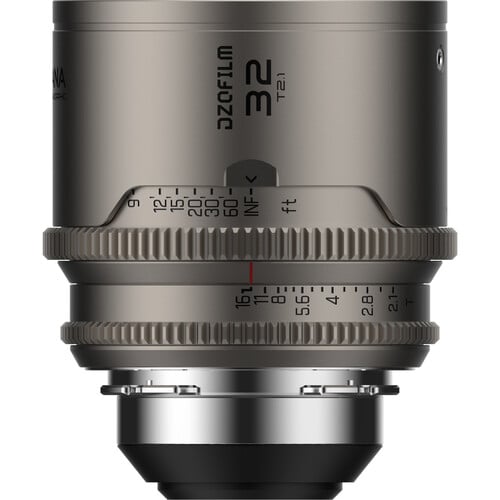 DZOFilm Arcana 32mm Anamorphic Prime Lens (PL Mount, Titanium, Meter)