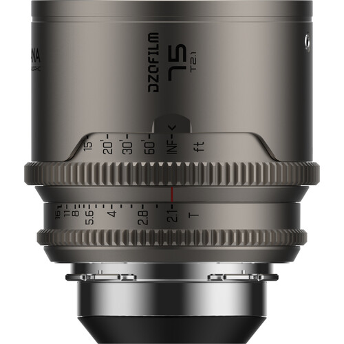 DZOFilm Arcana 75mm Anamorphic Prime Lens (PL Mount, Titanium, Meter)