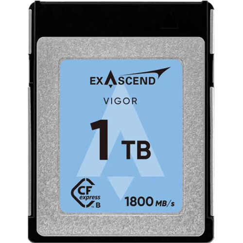 Exascend 1TB VIGOR CFexpress 2.0 Type B Memory Card(Read:1800MB/S, Write:1700MB/S)