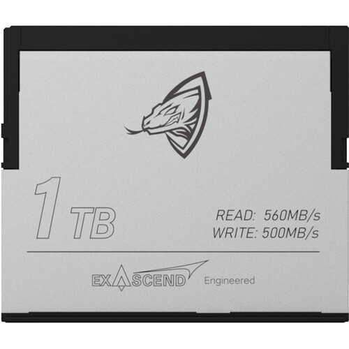 Exascend Archon CFast 2.0 Card, 1TB / Read: 560 MB/s, Write: 500 MB/s (Red Komodo 6K)