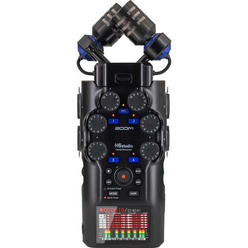 Zoom H6 Studio 6-Track Handy Audio Recorder with 32-Bit Float Recording