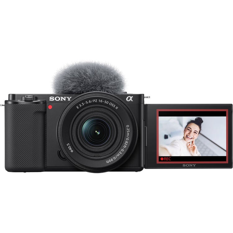 Sony ZV-E10 Mirrorless Camera with 16-50mm f/3.5-5.6 II Lens (Black)