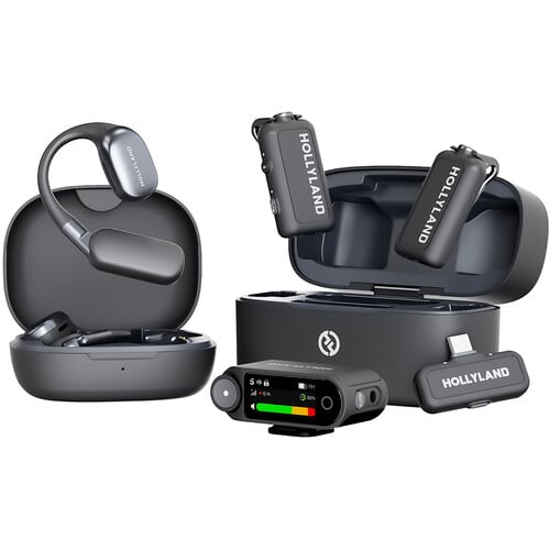 Hollyland LARK MAX 2 Ultimate 2-Person Wireless Microphone Combo (Space Gray)