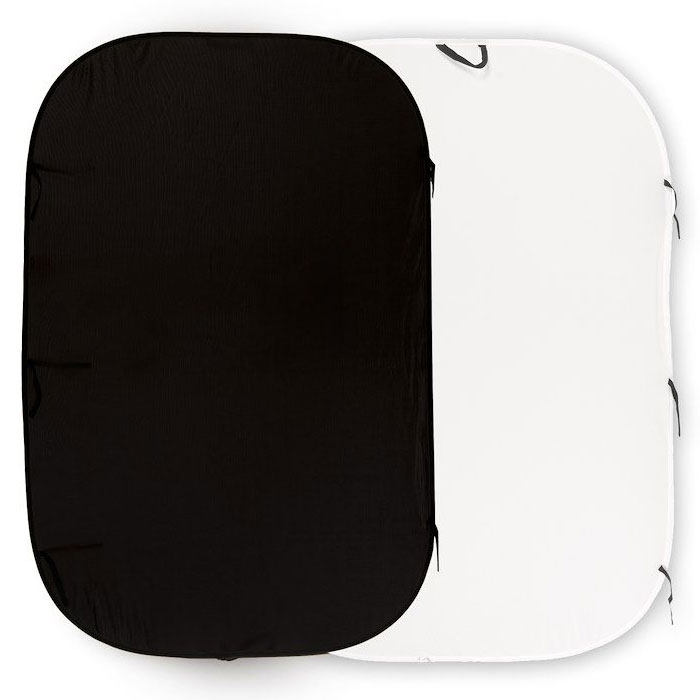 Manfrotto Collapsible, Reversible Background - 6x9' - Black/White