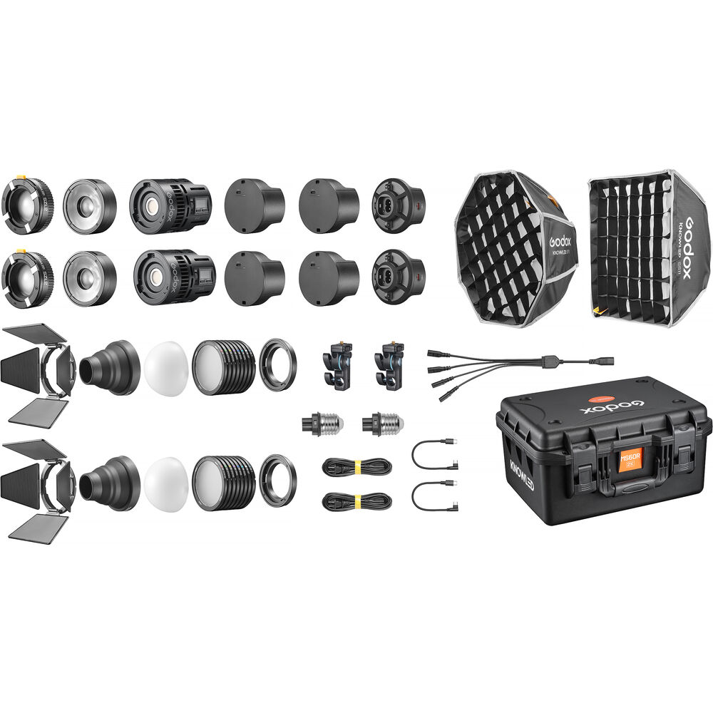 Godox KNOWLED MS60R RGB LED Light (2 Light Kit)