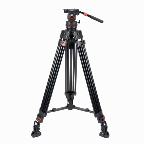 Provision Professional DV3 Pro Aluminium Quick Release Video Tripod Kit with Fluid Head and Bag