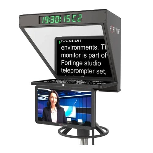 Fortinge ROBO High-Brightness Studio Teleprompter with SDI Input/Output for PTZ Cameras (21