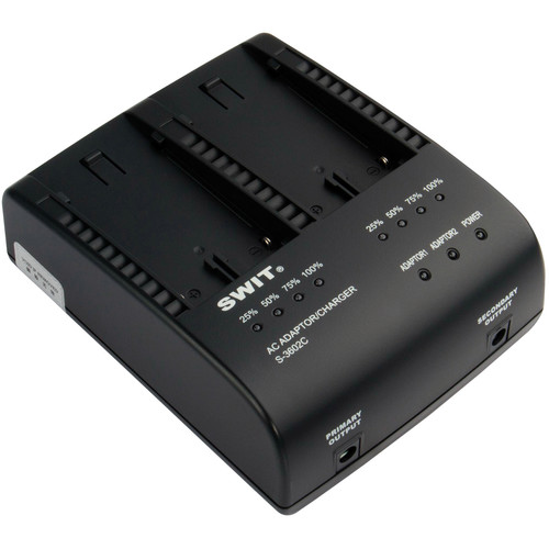 SWIT S-3602C 2-ch Canon BP Charger and Adaptor