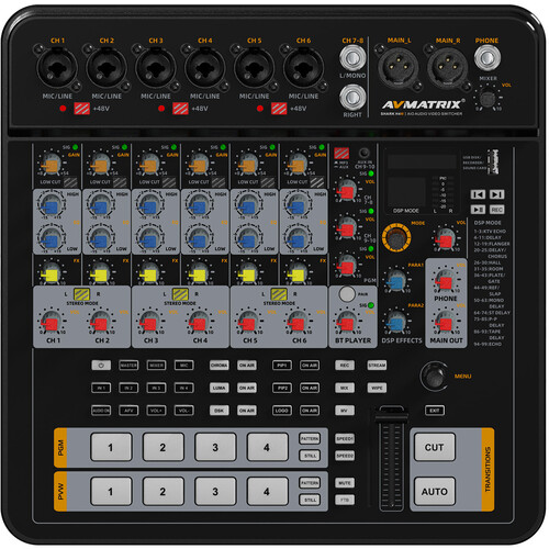 AVMATRIX SHARK H4M All-In-One 4-Ch HDMI Audio & Video Switcher