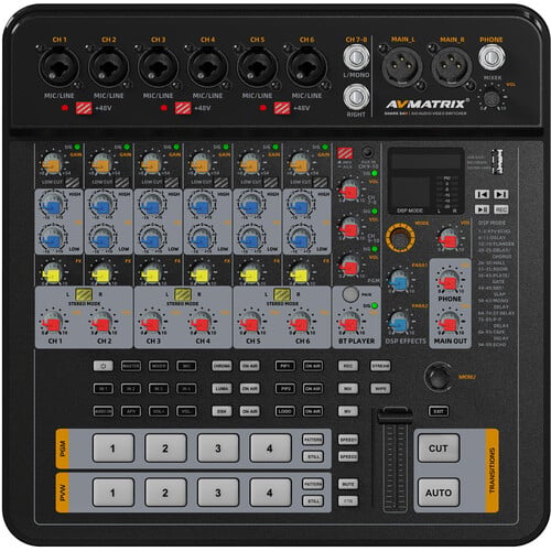 AVMATRIX SHARK S4M All-In-One 4-Ch SDI Audio & Video Switcher