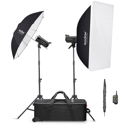Godox SK400IIV 2 Head Kit with Built In LED Modeling Light