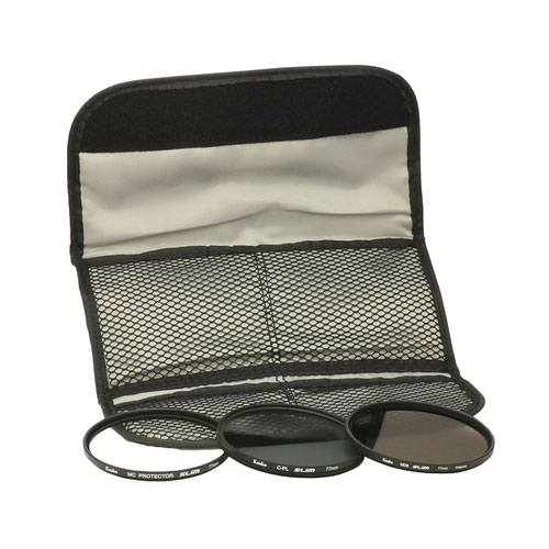 Kenko 72mm SLIM Filter Kit  (MC Protector/C-PL/ND8) 