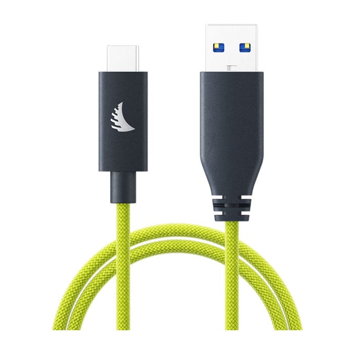 Angelbird USB-A to C 3.2 Solid Flex Cable Lime 32 cm-1 ft