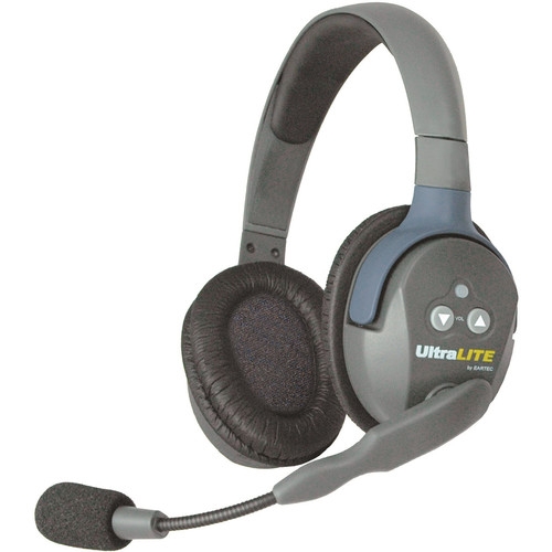 Eartec UltraLITE Double Remote Headset - Full Duplex Wireless Headset w/ Dual Speakers