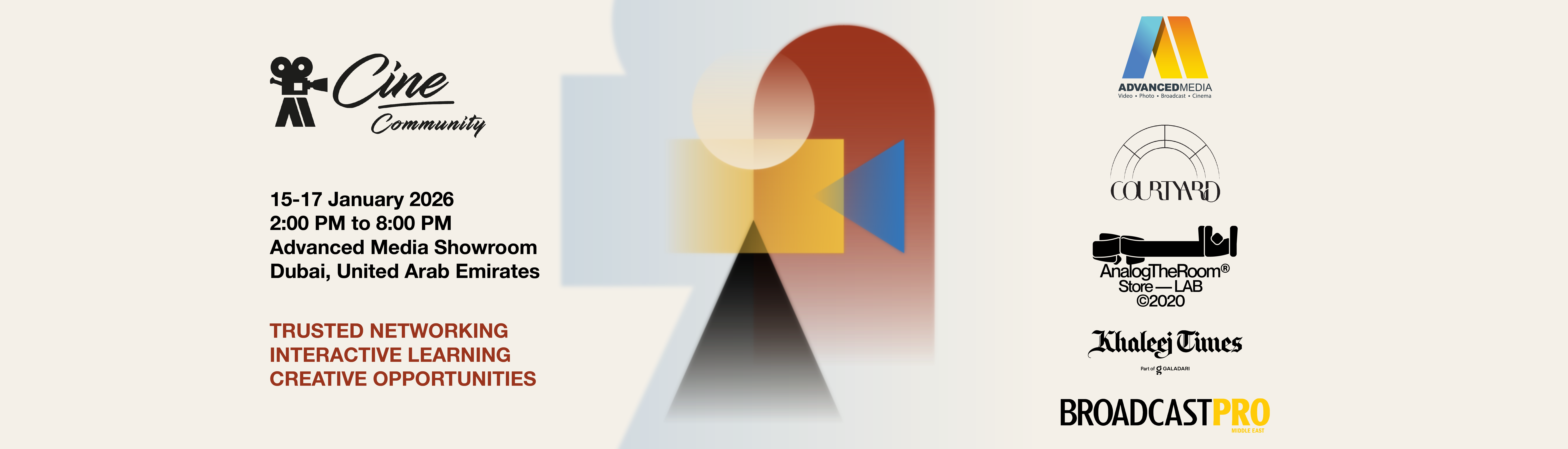 CINECommunity | on January 15-17, 2026